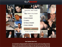 Tablet Screenshot of guysspanked.com